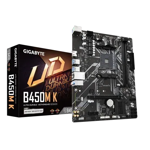 GIGABYTE B450M K AMD AM4 Micro ATX DDR4 Motherboard